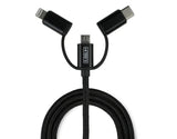 Cargador De Coche Subblim  Sub-Chg-4cc002/ 2 Usb + Cable Usb 3 En 1/ 2.4a/ Negro