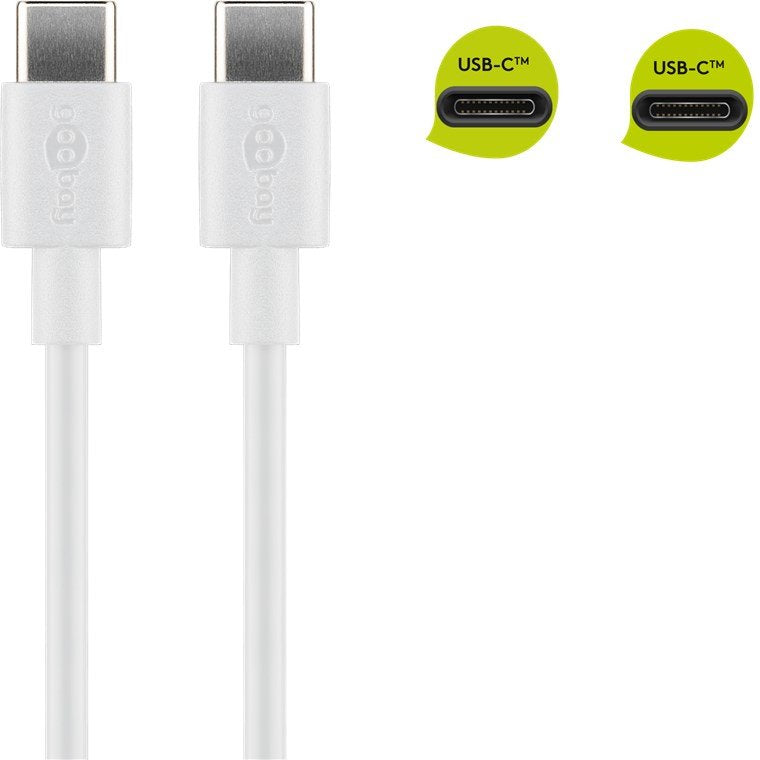 Goobay 51244 Cable Usb 2.0 2 M Usb C Blanco