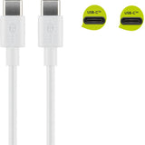 Goobay 51244 Cable Usb 2.0 2 M Usb C Blanco