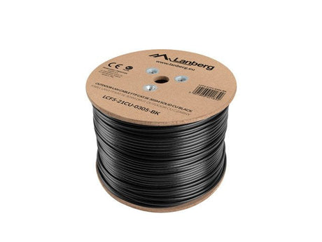 EAN 5901969421842 - Lanberg LCF5-21CU-0305-BK cable de red Negro 305 m Cat5e F/UTP (FTP) imagen 1