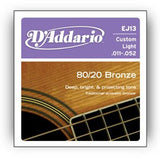D'Addario Ej13 - Cuerdas Para Guitarra Acústica (11-52)