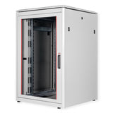 Roline 19-Zoll Netzwerkschrank Pro 22 He, 800x800 Bxt Glastr Grau