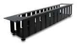 Delock 19? 2 He Cablemanagement Rangierpanel Mit Öffnung Und Kantenschutz Schwarz