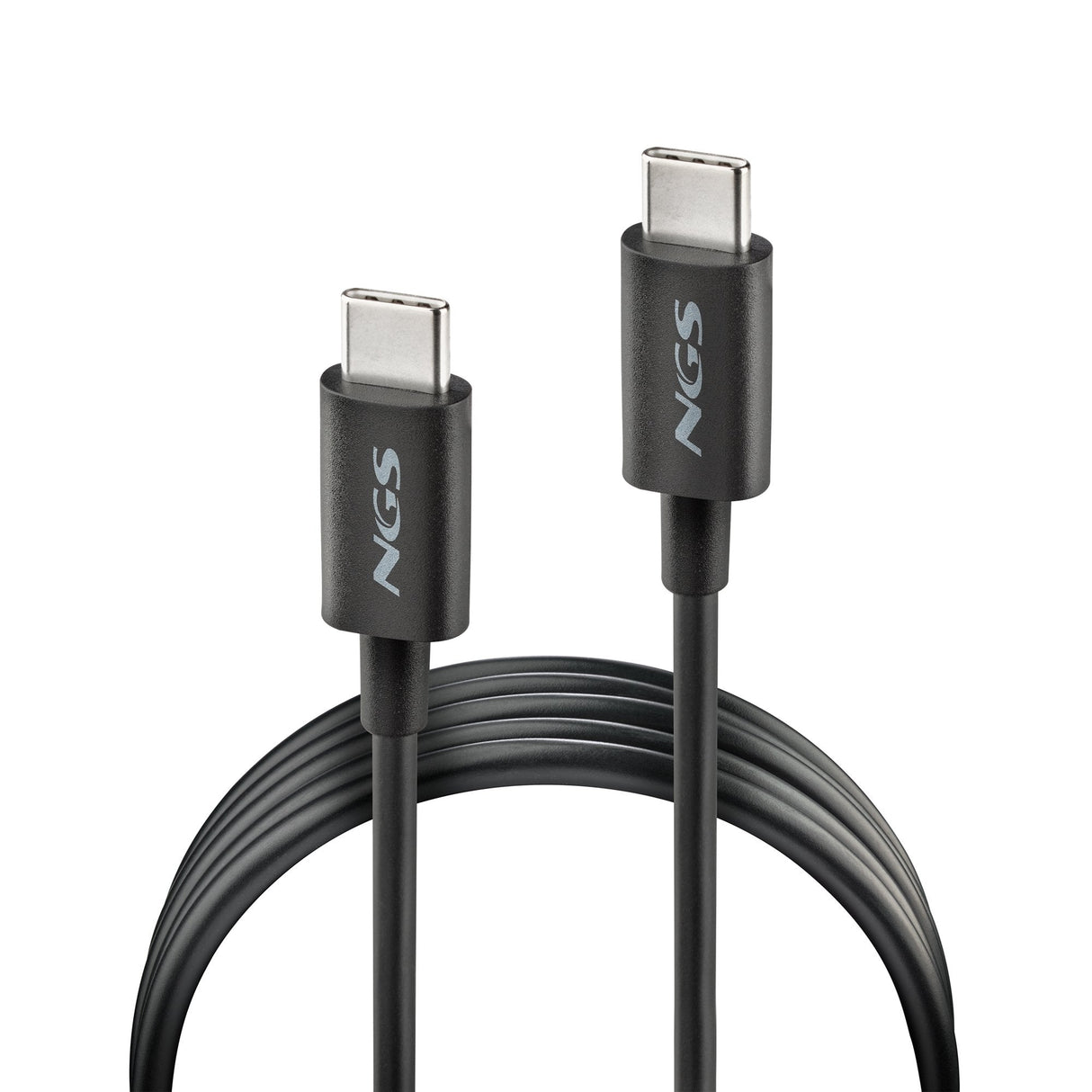Cable Usb 2.0 Tipo-C Ngs Zyro 60w-1 Usb Tipo-C Macho Usb Tipo-C Macho Hasta 60w 480mbps 1m Negro