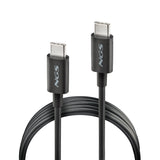 Cable Usb 2.0 Tipo-C Ngs Zyro 60w-1 Usb Tipo-C Macho Usb Tipo-C Macho Hasta 60w 480mbps 1m Negro