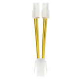 Nanocable Cable De Alimentacion Para Microprocesador 4pin Hembra A 4+4pines Macho 0.15m