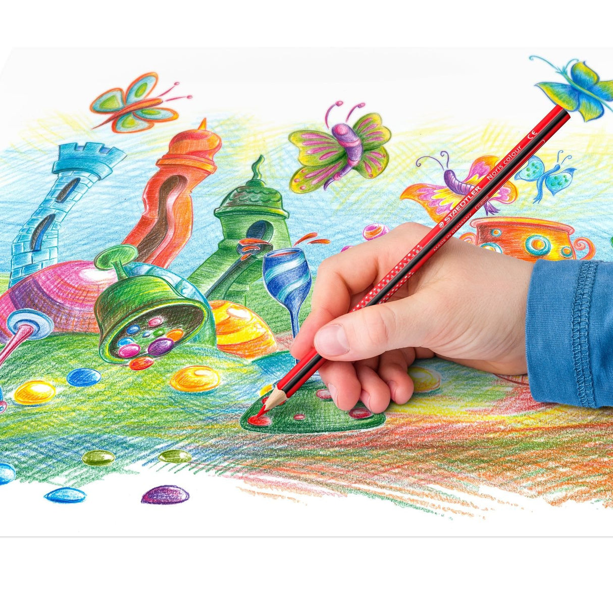 EAN 4007817028384 - Staedtler Noris colour 187 Negro, Azul, Burdeos, Marrón, Cian, Verde, Gris, Azul claro, Verde claro, Gris imagen 4