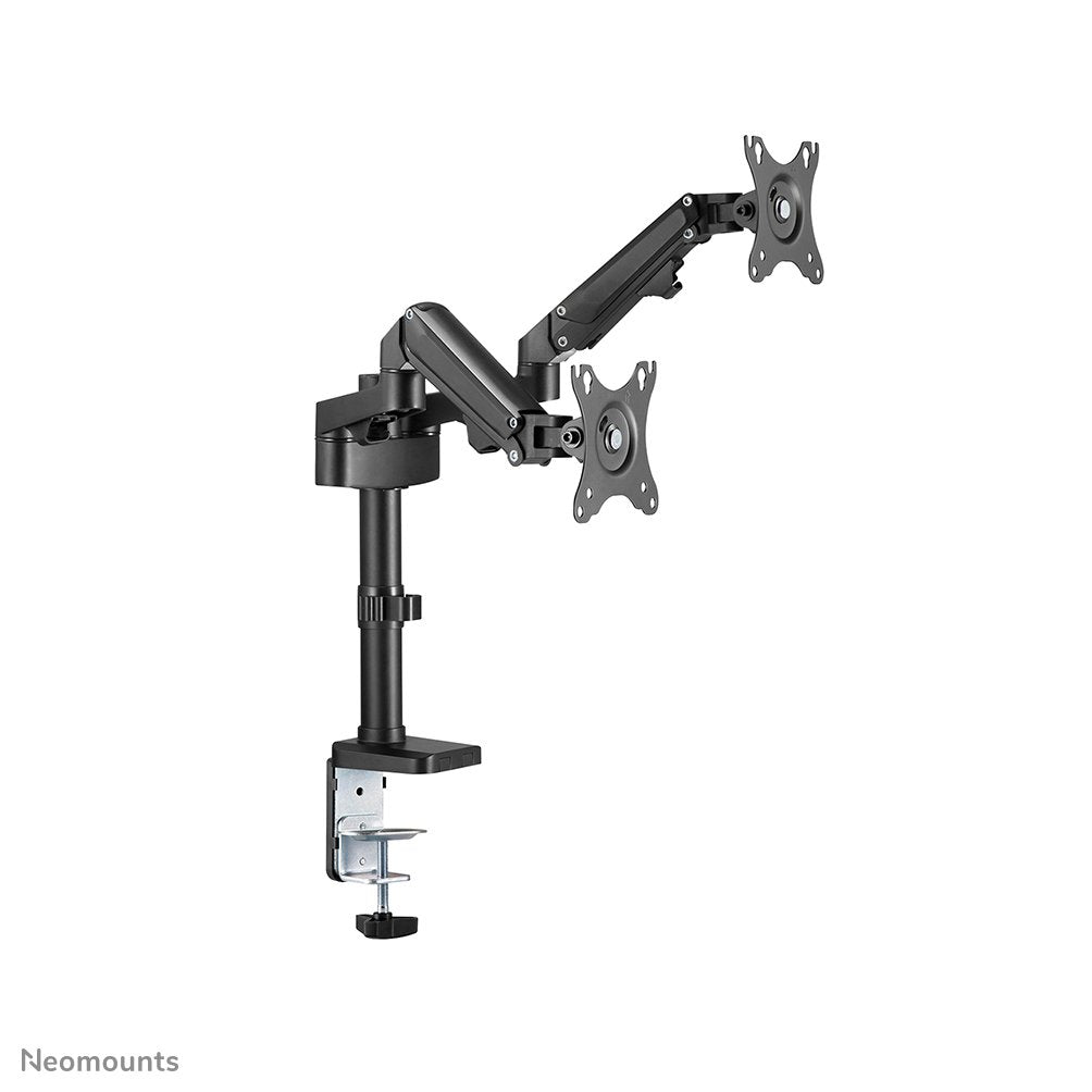 Neomounts Soporte De Escritorio De Movimiento Completo Para 2 Pantallas De 17-27" 7kg Ds70-750bl2
