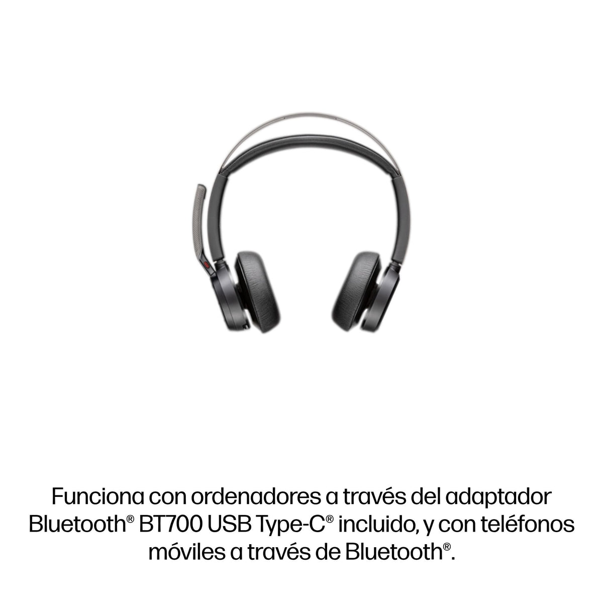 EAN 0198415336545 - HP Poly Voyager Focus 2-M USB-C-C Headset USB-C/A Adapter Charging Stand Customer Special 1 imagen 5
