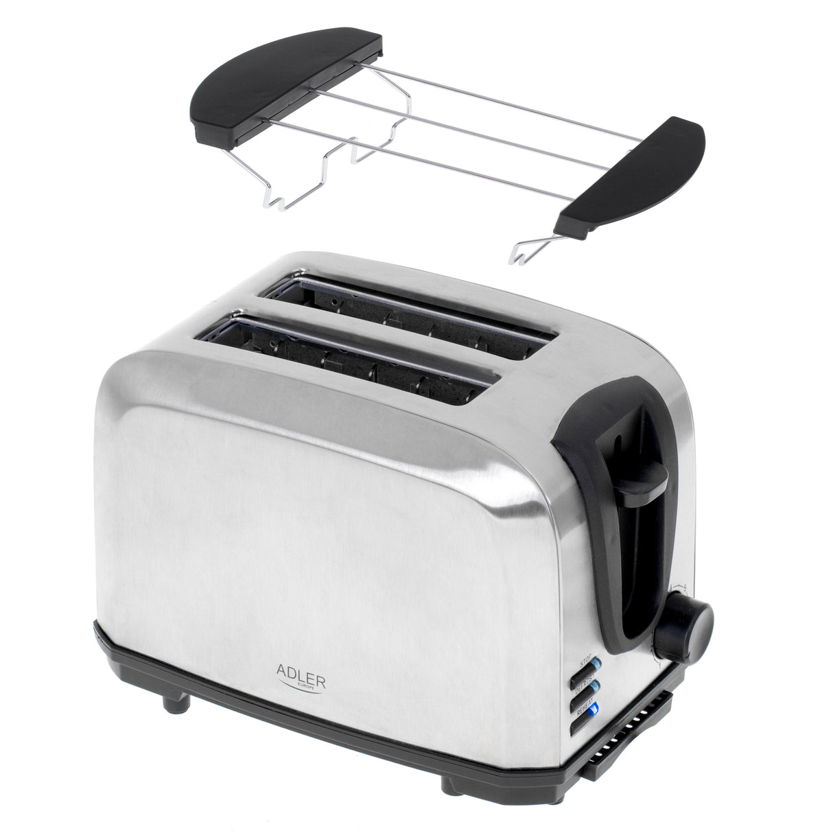 EAN 5903887802178 - Adler AD 3222 tostadora 7 2 rebanada(s) 1000 W Plata imagen 2