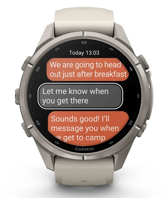 Garmin Fenix 9 Pro Inreach Lte 43mm Titanio Con Correa De Silicona En Blanco