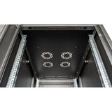 Roline 19-Zoll Serverschrank Basic 26 He, 600x1000 Bxt Perforiert Schwarz