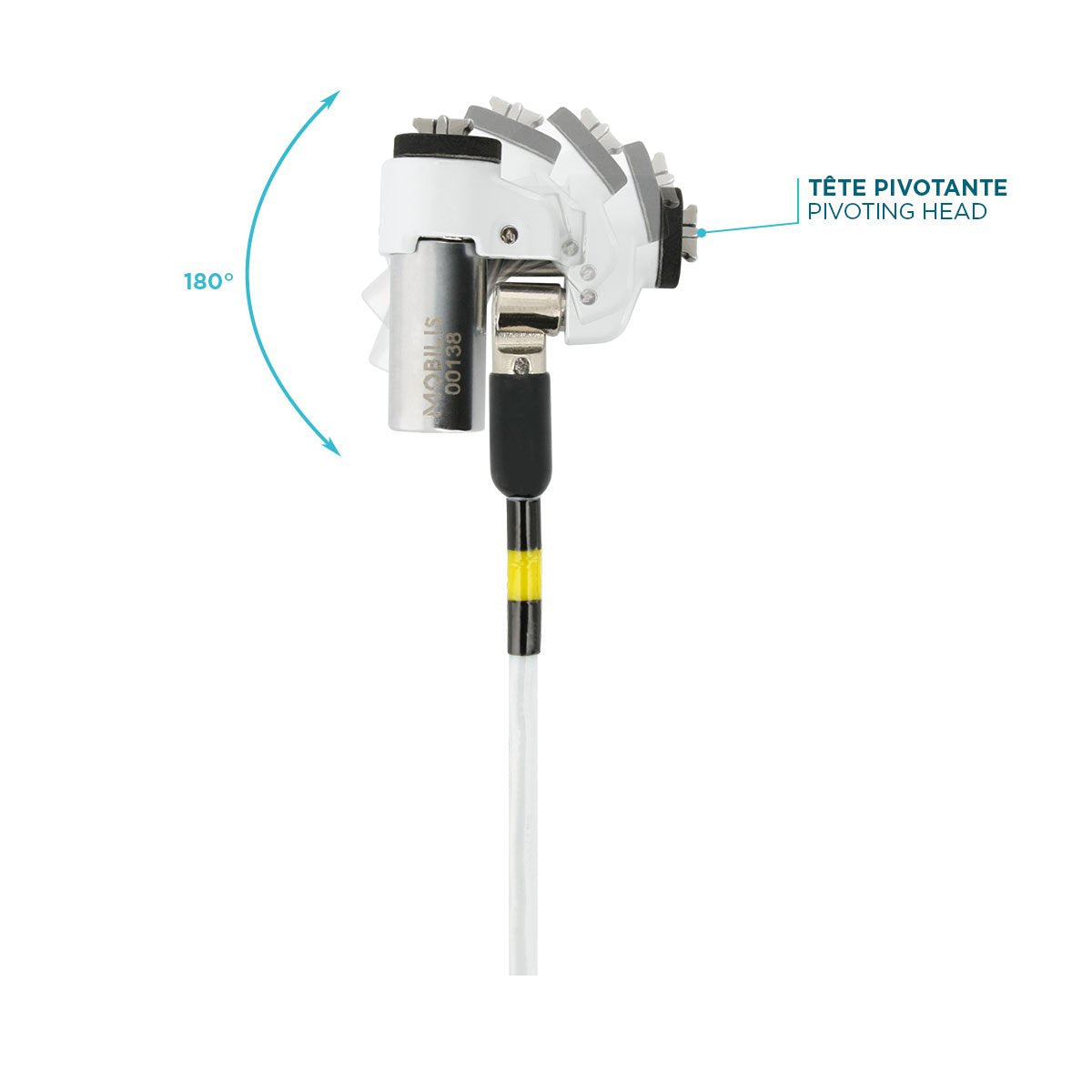 Mobilis 001325 Cable Antirrobo Blanco 1,8 M
