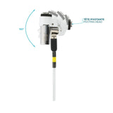Mobilis 001325 Cable Antirrobo Blanco 1,8 M