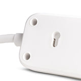 Entac Meckdosenleime 4fach 1x Usb-A & 1 Usb-C, 1,5m Blanco