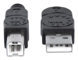 Manhattan Cable Usb B Impresora Usb 2.0, A Macho/ B Macho, 480 Mbps, 5 M, Negro