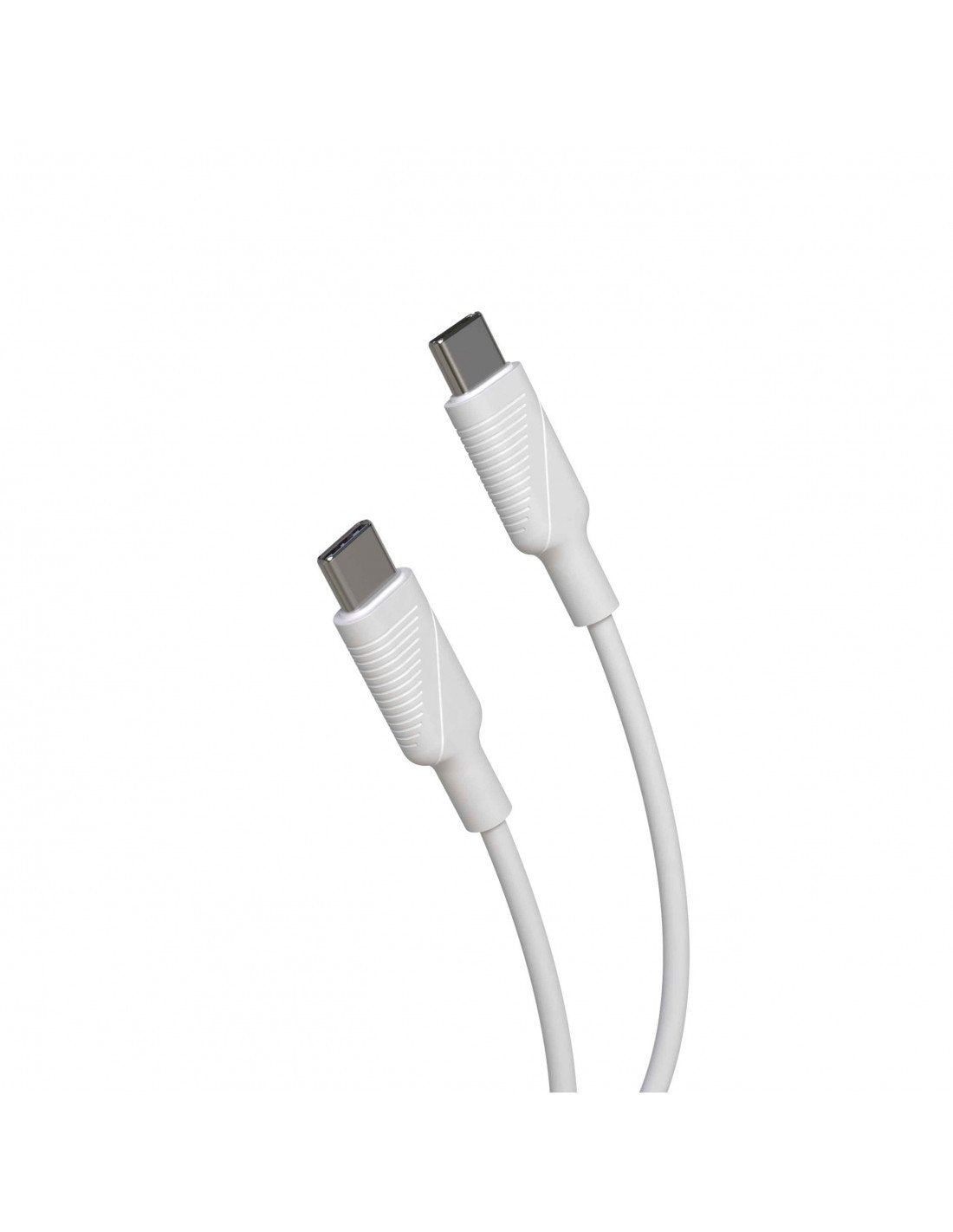 Cable Usb 2.0 Tipo-C Muvit For Change Mcusc0008 Usb Tipo-C Macho Usb Tipo-C Hasta 60w 1.2m Blanco