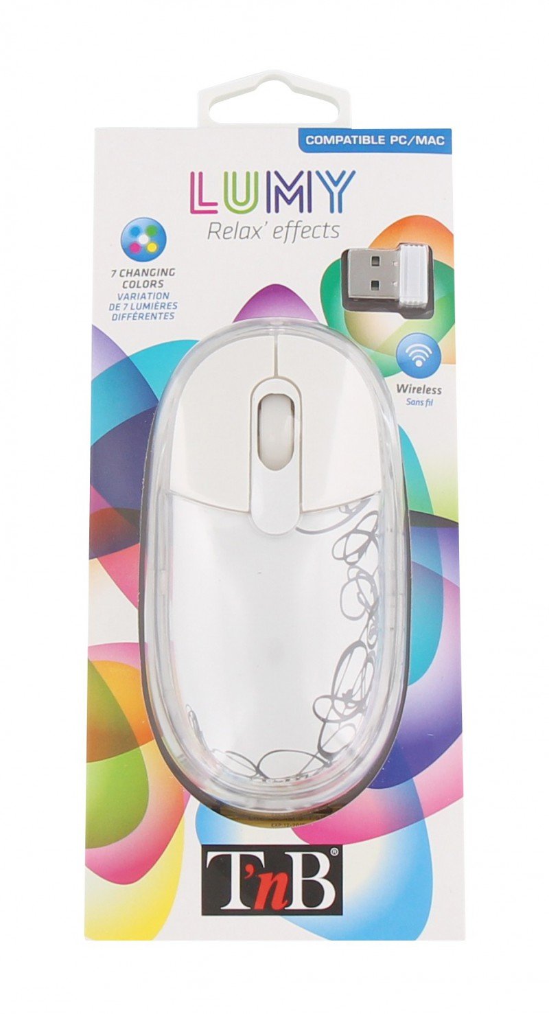 EAN 3303170075982 - T'nB MWLUMY ratón Ambidextro RF inalámbrico Óptico 1000 DPI imagen 1