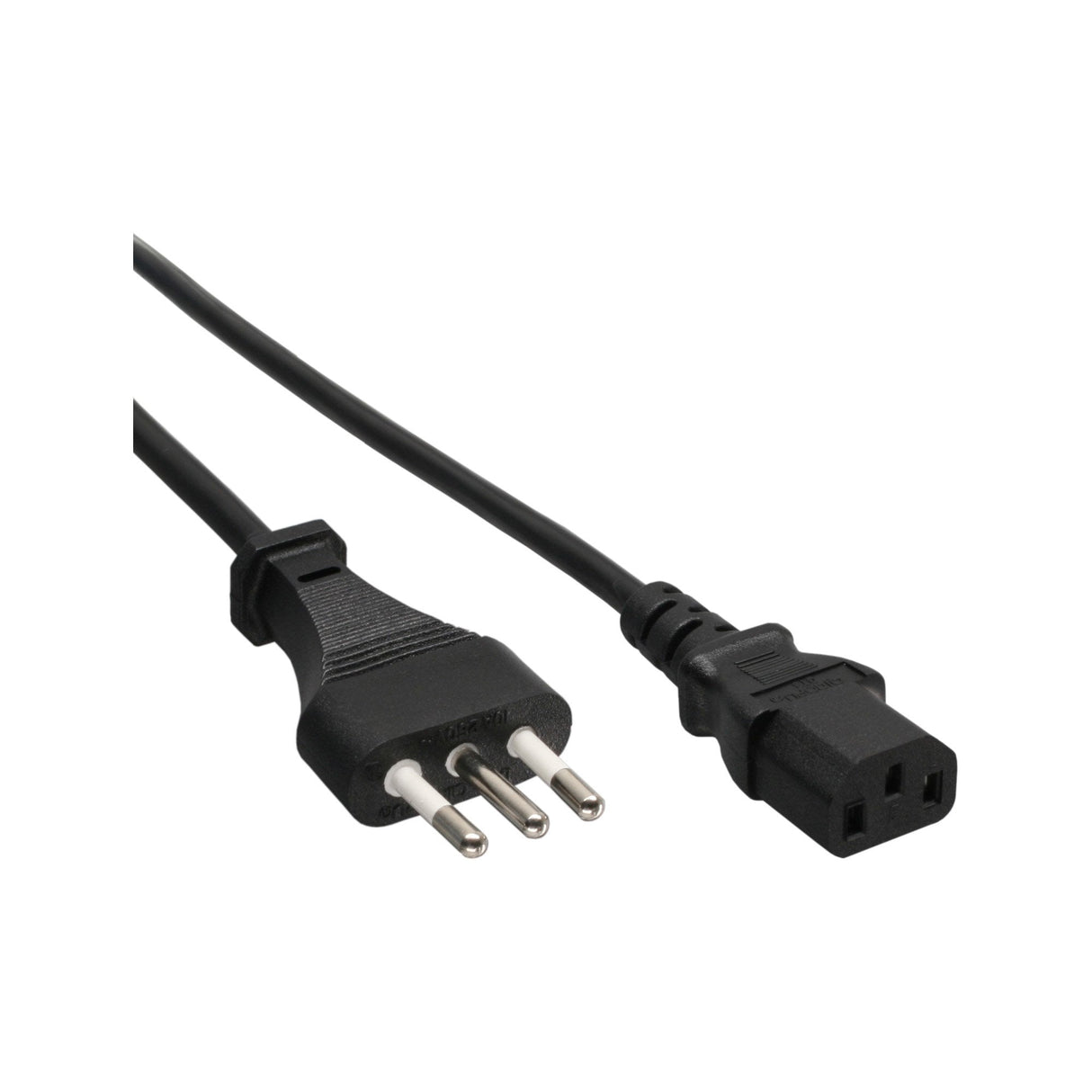 Cable De Alimentación Inline Enchufe De Red Italia Tipo L A Conector Iec C13 1,8 M