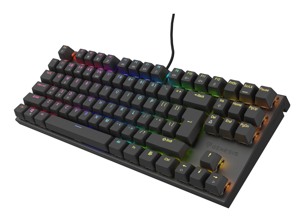 Genesis Thor 303 Tkl Rgb Mechanical Gaming Keyboard, Outemu Brown Switch, Us Layout, Wired, Black
