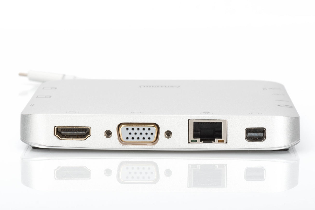 Digitus Estación Dock Usb-C A Hdmi/Mini Displayport/Vga/Usb 3.0/Jack/Rj-45/Micro Sd/Sdhc/Sdxc/Mmc
