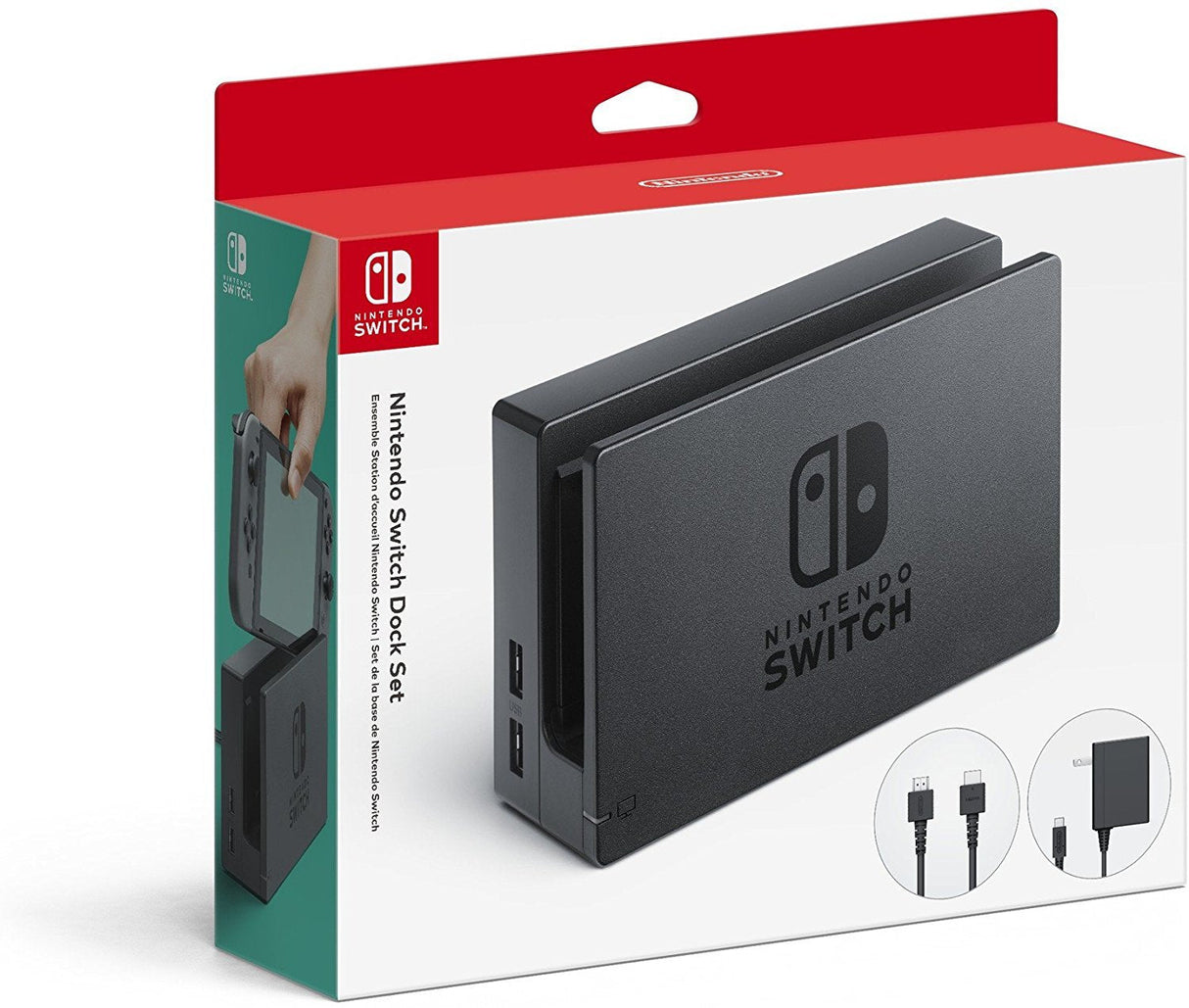 Soporte Switch Dock Set Nintendo Switch  Base De Conexión A Tv + Ac + Cable Hdmi 2511666