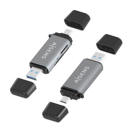 EAN 8435739903339 - AISENS ASCR-2AC11-GR lector de tarjeta USB 3.2 Gen 1 (3.1 Gen 1) Type-A/Type-C imagen 3