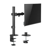 Aisens Soporte De Mesa Eco Giratorio E Inclinable Para Monitor/Tv 9kg (3 Pivotes, 1 Brazo) De 17-32, Negro