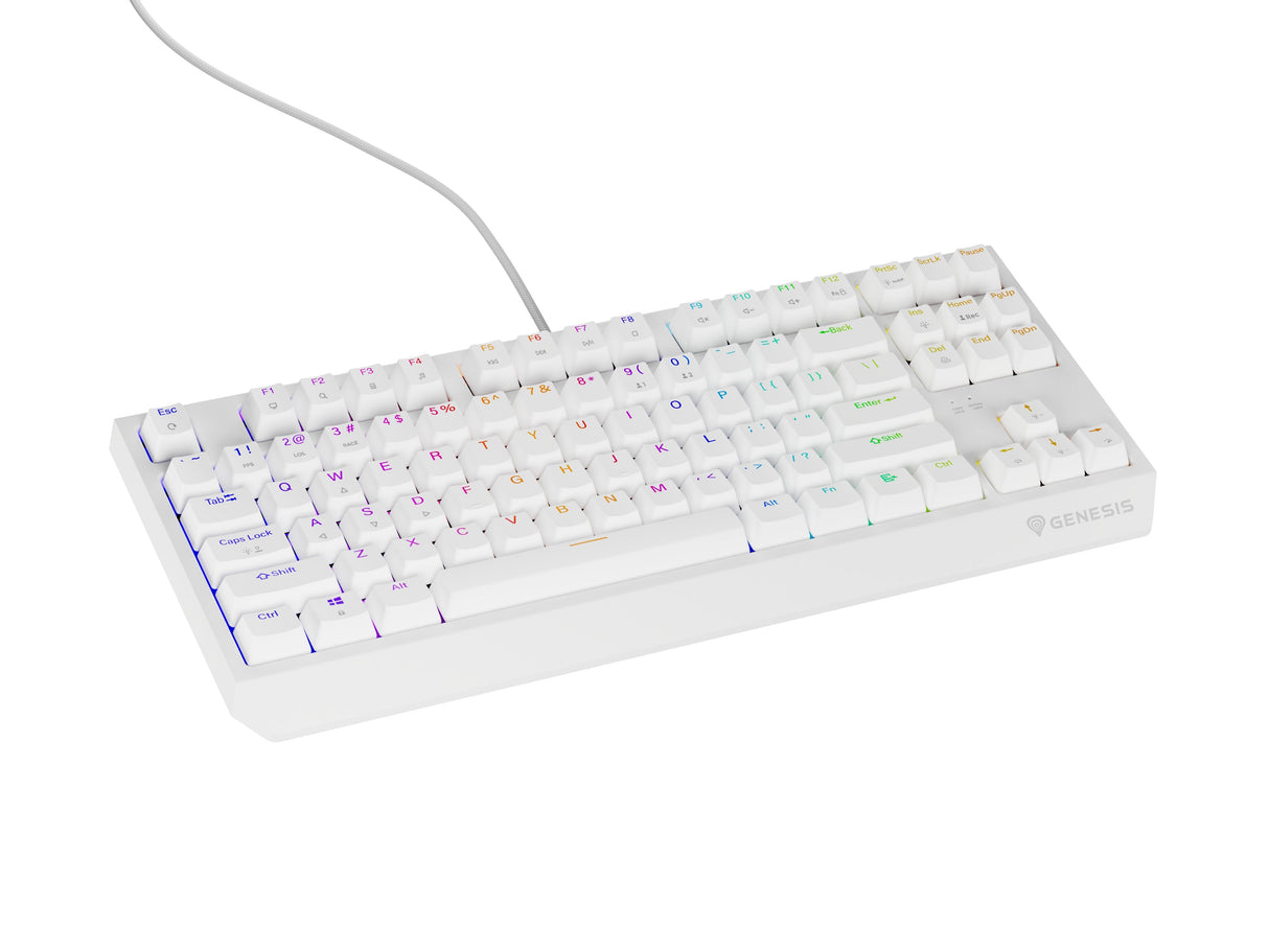 Genesis Thor 230 Tkl Biala Rgb Outemu Brown
