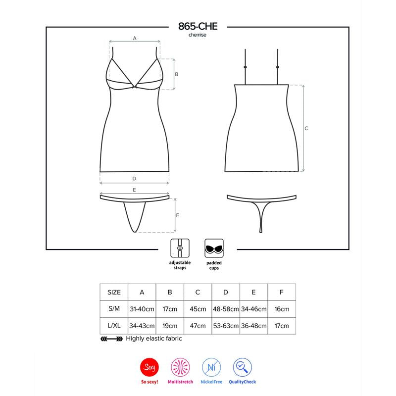 Obsessive - 865-Che-1 Chemise S/M