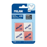 EAN 8414034043049 - Milan BMM9215 goma Caucho Rosa, Blanco 4 pieza(s) imagen 1