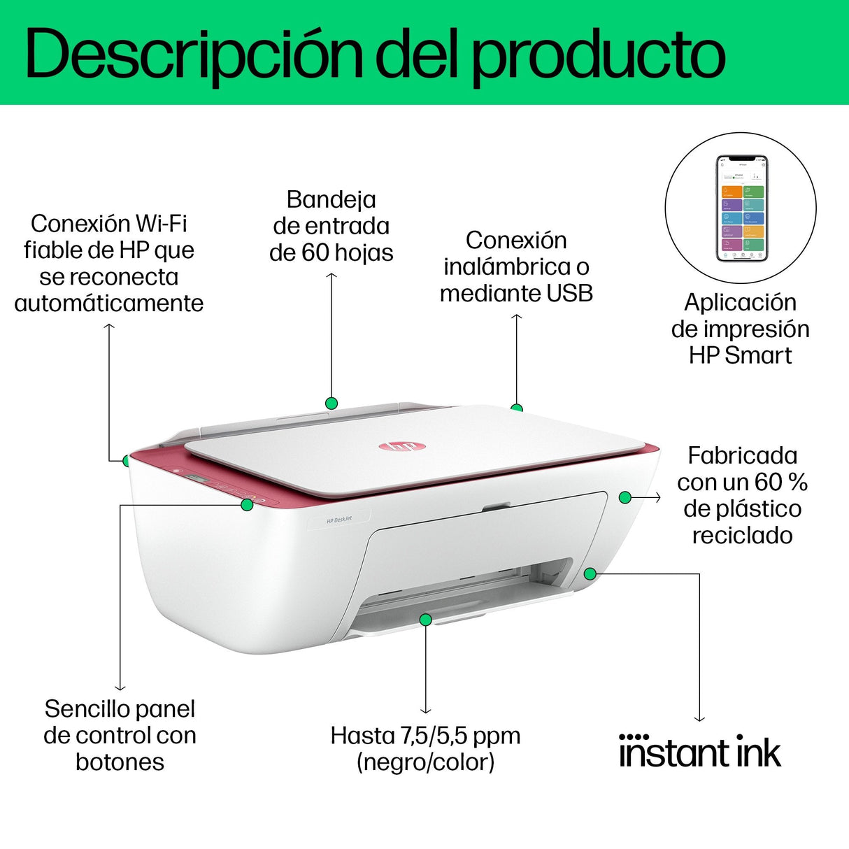 Urzadzenie Wielofunkcyjne Deskjet 2823e Aio Printer 588r6b