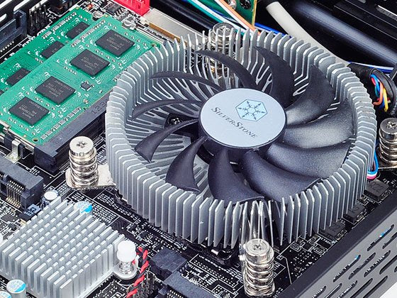 Silverstone Nitrogon Cpu Cooler Sst-Nt07-115x 80mm Pwm, Low Profile, Intel