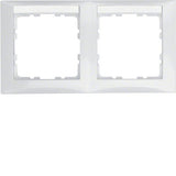 Berker 10228919 Rahmen Mit Beschriftungsfeld S.1 Polarwe Iss, Gl