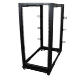 EAN 0065030858519 - StarTech.com 4POSTRACK25U armario rack Rack o bastidor independiente Negro imagen 1