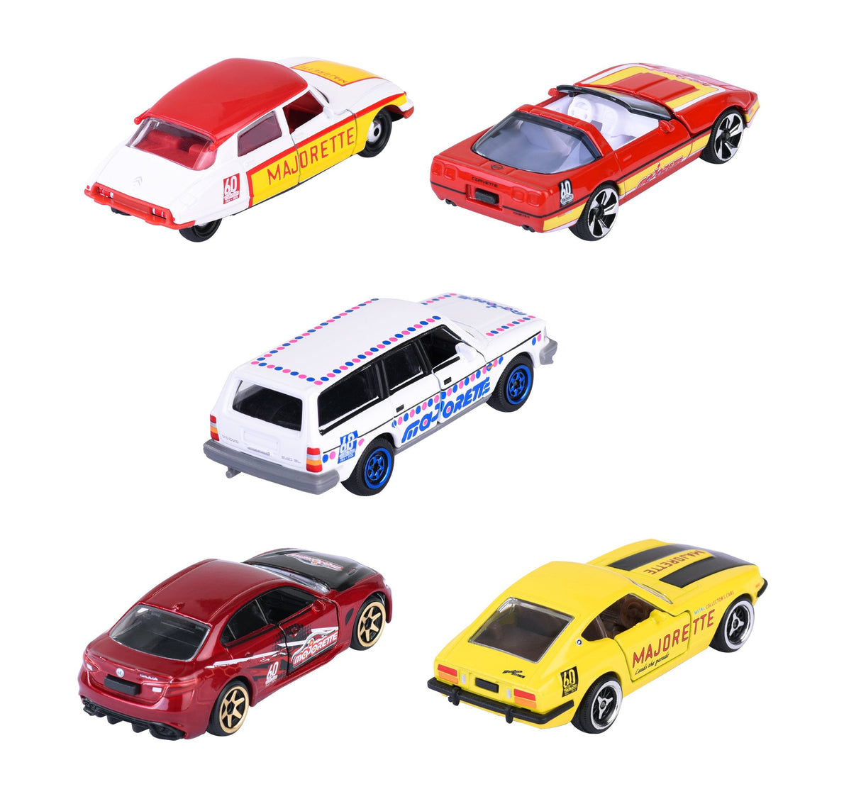 Majorette Anniversary Edition - Set De Regalo Con 5 Modelos De Coches Y Vehículo De Juguete