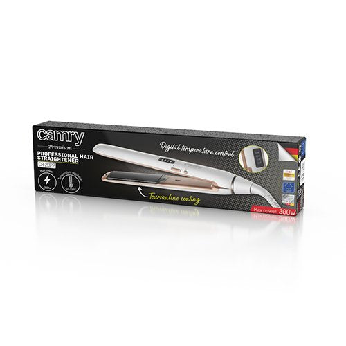 EAN 5903887804042 - Camry Premium CR 2322 Utensilio de peinado Plancha de pelo Caliente Blanco 50 W 1,8 m imagen 7