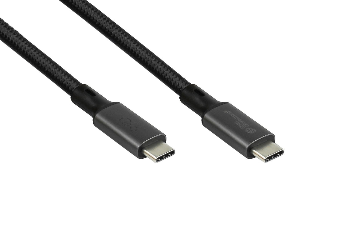 Good Connection Magnet. Usb 4.0 3x2 Usb-C Spiralk. Negro. 1m