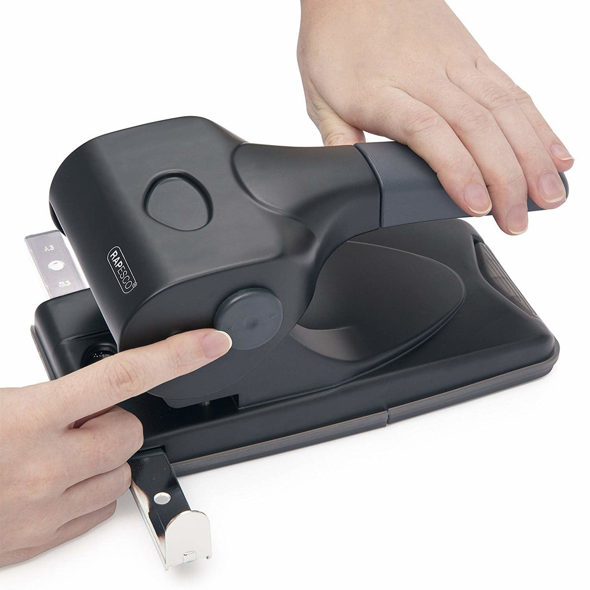 Rapesco® Registraturlocher Alu 65 Negro, 1 Unidades