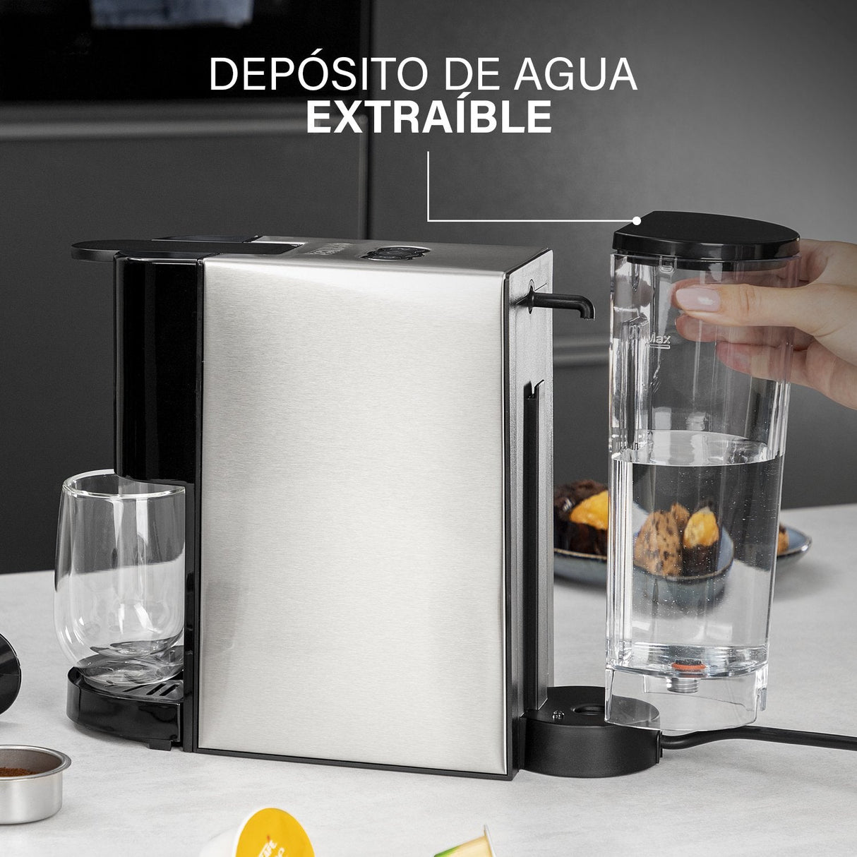 Cafetera Princess 01.249450.01.001  Multicápsula 4 En 1