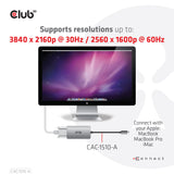 EAN 8719214471651 - CLUB3D CAC-1510-A adaptador de cable de vídeo 0,25 m USB Tipo C DVI-D Gris imagen 7