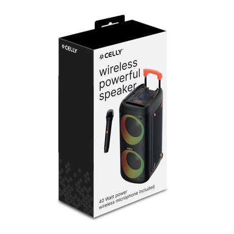 EAN 8021735218036 - Celly PARTYSPEAKERWLM altavoz portátil o de fiesta Altavoz para fiestas Negro 40 W imagen 10