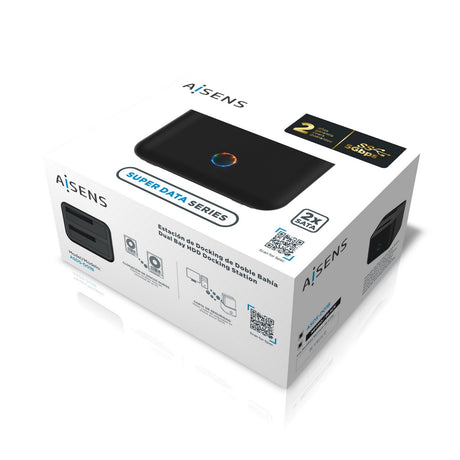 EAN 8436574705737 - AISENS ASDS-D01B caja para disco duro externo Carcasa de disco duro/SSD Negro 2.5/3.5" imagen 6
