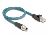 Delock Cable De Red M12 X-Kodiert 8 Pin Macho A Rj45 Macho 50 Cm