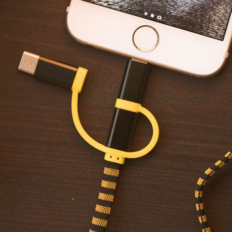 EAN 5060613317723 - Thumbs Up 1002655 cable USB 1 m USB A Micro-USB B Negro, Amarillo imagen 6