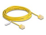 Delock Rj45 Cable De Red Cat.6 Utp Ultra Slim 5 M Amarillo Con Kurzen Machon