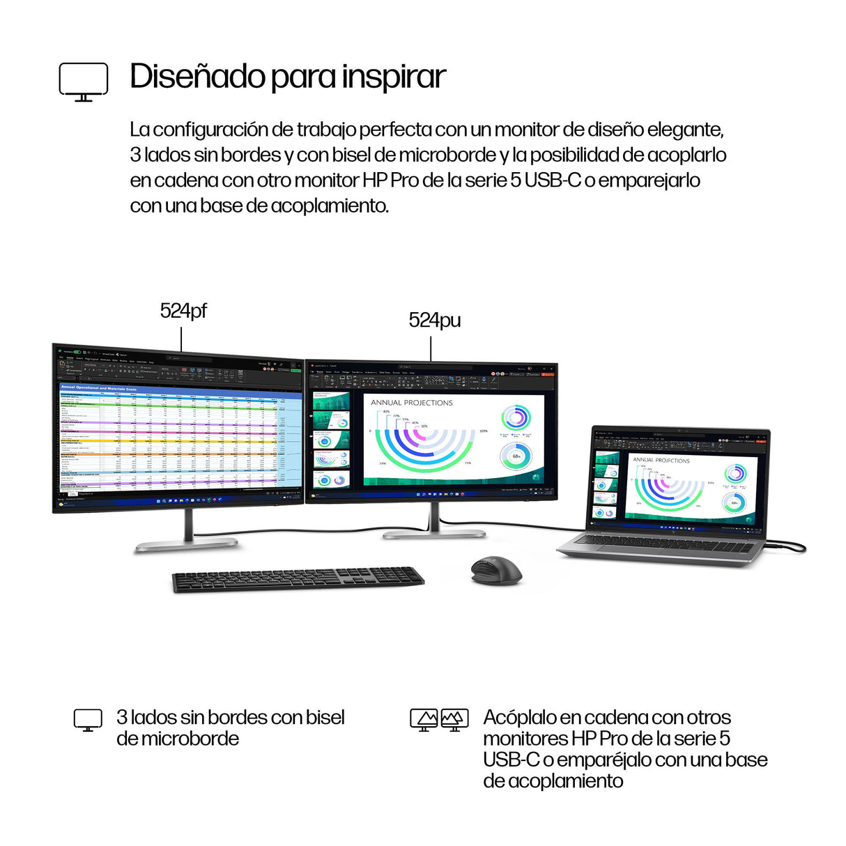 EAN 5715328014718 - HP Series 5 Pro 23.8 inch FHD No Stand Monitor - 524pf pantalla para PC 60,5 cm (23.8") 1920 x 1080 Pixel imagen 7