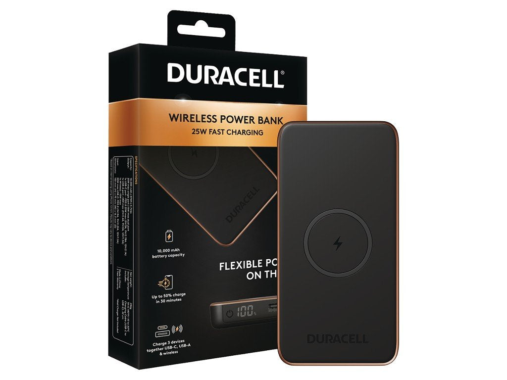 Duracell Duracell Core10 Pd 25w Power Bank Para Devices Charged Via Usb-A, C & Wireless Drpb3040a