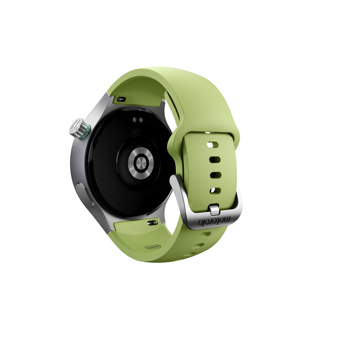Motorola Moto Watch Matte Silver Reloj Inteligente Con Banda Silicona Pantone Herbal Garden Pantalla Luminosa 1.4" 4 Gb Bluetooth 40 G