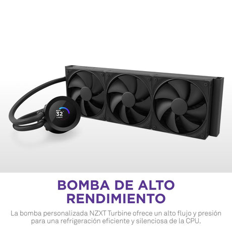 EAN 5056547205212 - NZXT Kraken Plus 360 Procesador Sistema de refrigeración líquida todo en uno 12 cm Negro imagen 3